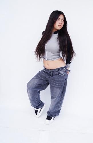 Baggy Gris Nevado Hebilla Teens - Miniatura 4