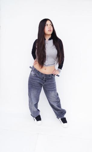Baggy Gris Nevado Hebilla Teens - Miniatura 8