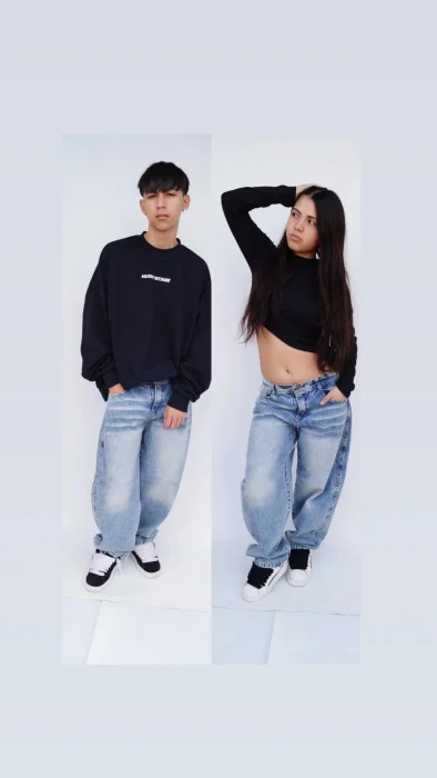 Baggy Celeste Óxido Teens