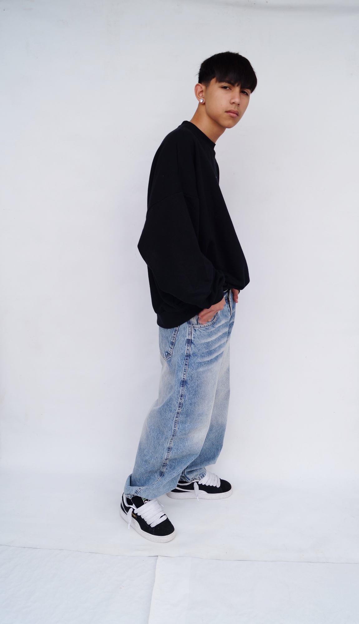 Baggy Celeste Óxido Teens - Imagen 5