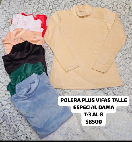 Polera Talle Especial Plus Vifas Dama