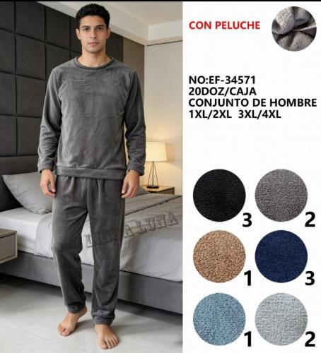 Piyama Hombre Linda Luna Pluss con Peluche