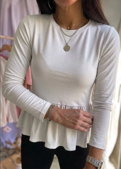 Camiseta con Volados Modal Soft