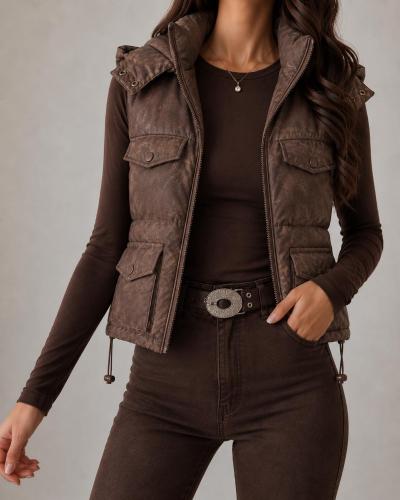 Chaleco Puff Hhp con Piel - Miniatura 5