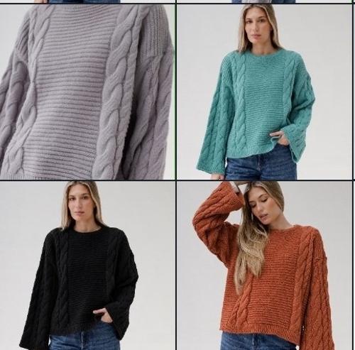 Sweters  Manga Oxford  Frizado - Miniatura 3