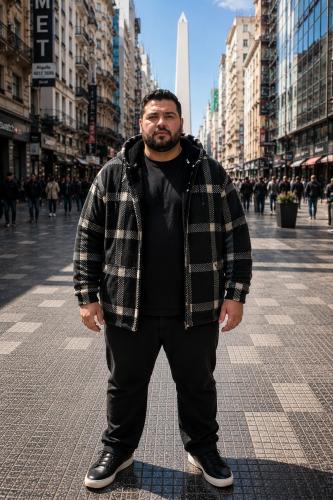 Campera Polar Cuadrille con Piel
