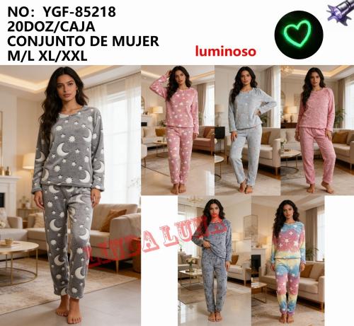 Pijama Polar Dama Luminosas