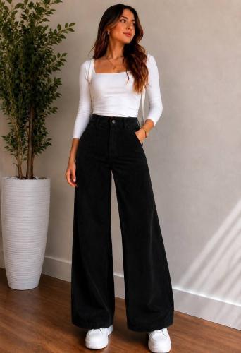 Pantalón de Corderoy con Piel - Miniatura 2