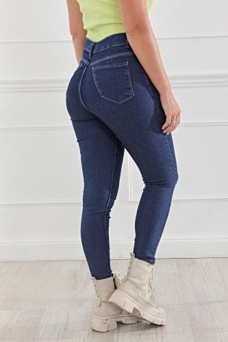 Pantalón Azul Stone Clásico! Elastizado - Miniatura 1