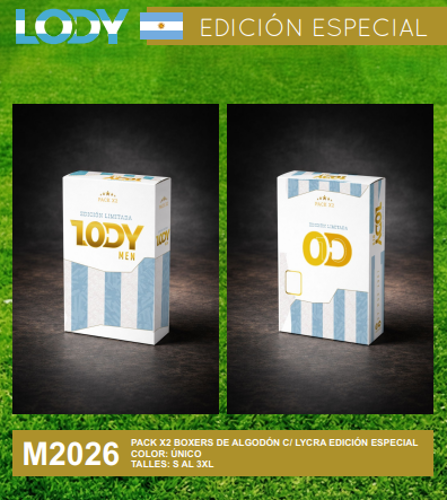 Pack X 2 Boxers Lody Edicion Limitada Argentina - Miniatura 2