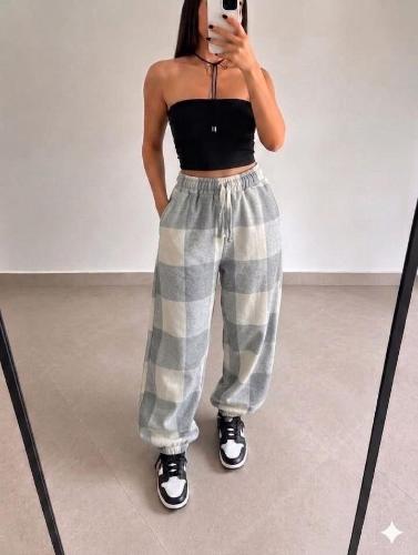 Pantalones Burbujas Paño Frizados - Miniatura 2