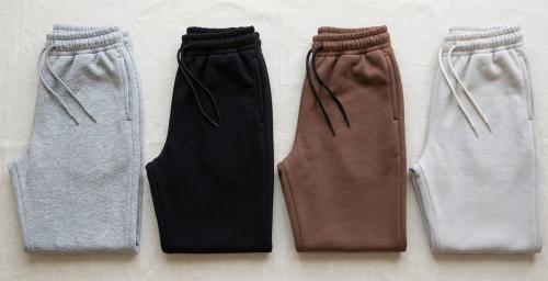 Pantalón Jogging Recto de Friza Peinado Lisos - Miniatura 3