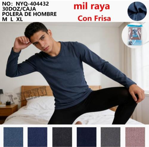 Camiseta Térmica Mil Raya de Hombre Piel de Durazno