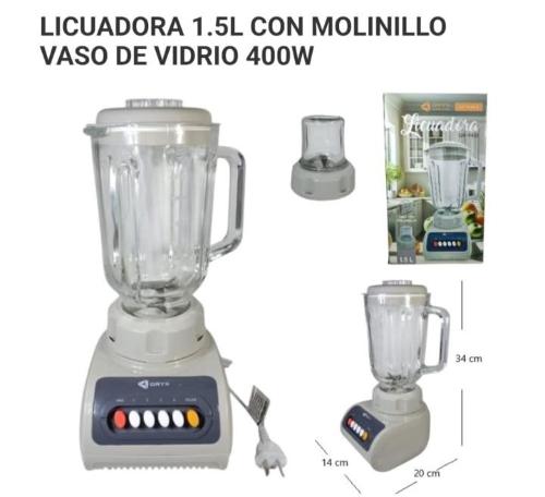 Licuadora, Trituradora Vaso de Vidrio 1.5l Orix - Miniatura 2