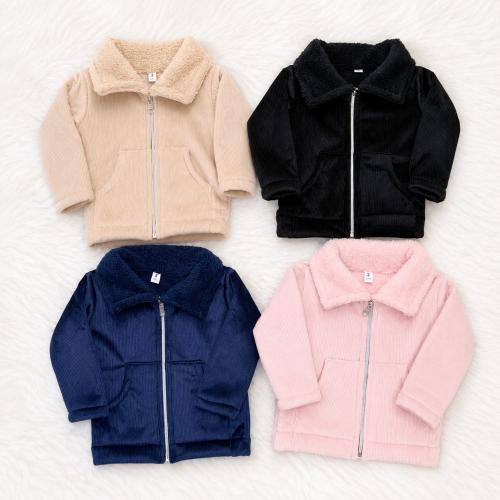 Campera Corderoy con Piel