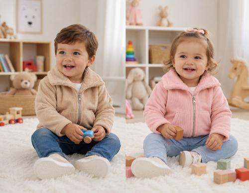Campera Corderoy con Piel - Miniatura 3