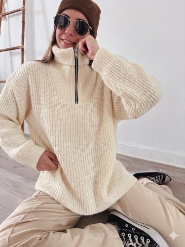Sweater Polera con Cierre - Miniatura 2