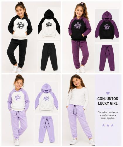 Conjuntos Nenas Buzos Combinados Jogging Babuchas ( Frisa Peindado 100% Algodon ) - Miniatura 3