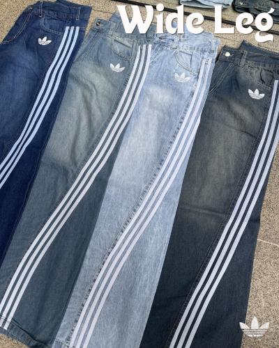 Jean Adidas Wide Leg 3 Lineas - Miniatura 3