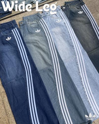 Jean Adidas Wide Leg 3 Lineas - Miniatura 4