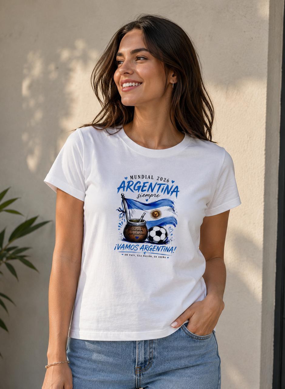Remera de Dama Argentina - Imagen 1