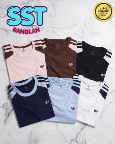 Remera Adidas Sst Ranglan Bordado Premium