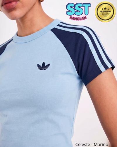 Remera Adidas Sst Ranglan Bordado Premium - Miniatura 5