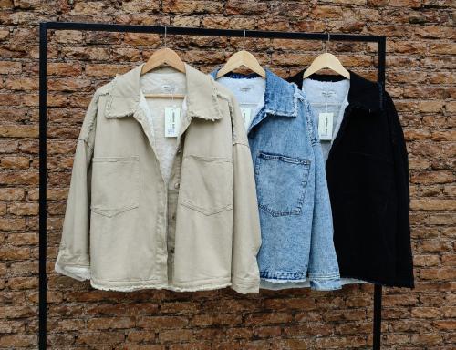 Campera Jean C/corderito Talle Especial - Miniatura 2