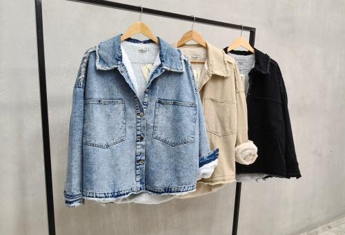 Campera Jean C/corderito Talle Especial - Miniatura 3