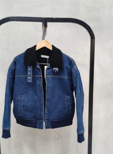 Campera Jean C/corderito Negro - Miniatura 3
