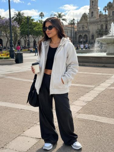 Campera Larga con Piel X Dentro