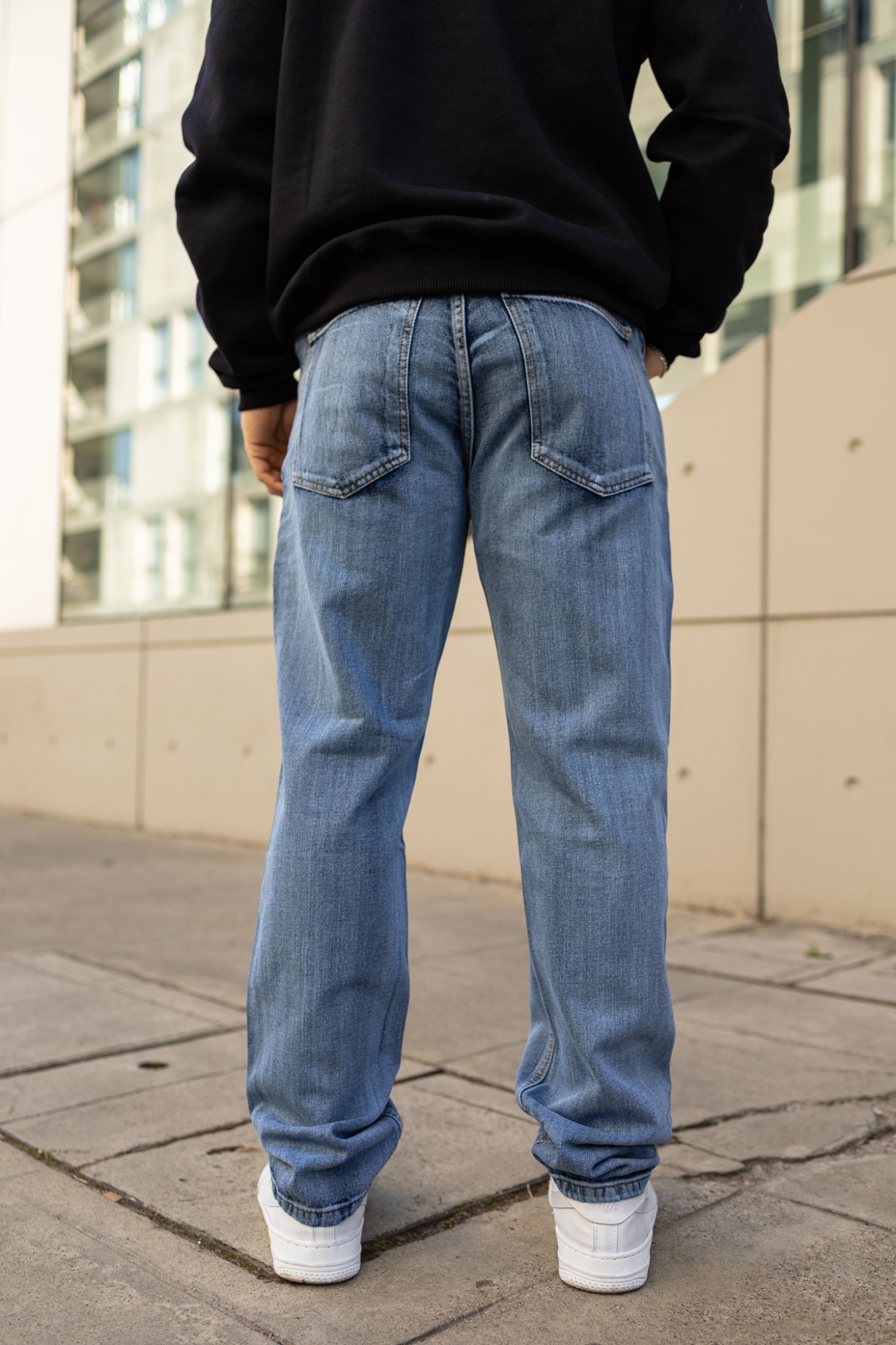 Pantalon Mom Trapeado Liso - Imagen 5