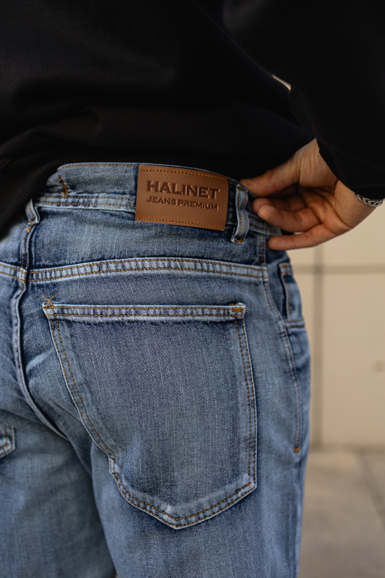 Pantalon Mom Trapeado Liso - Imagen 6