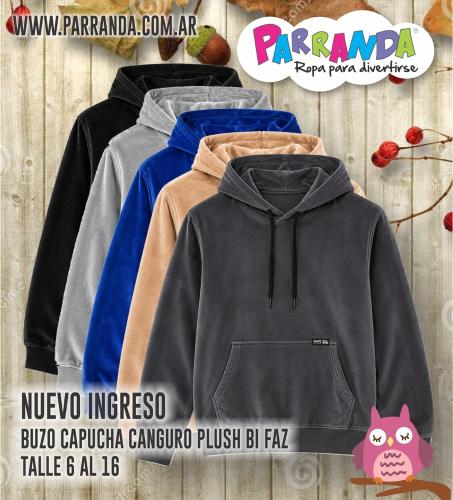 Buzo Capucha Plush Bi Faz - Miniatura 1
