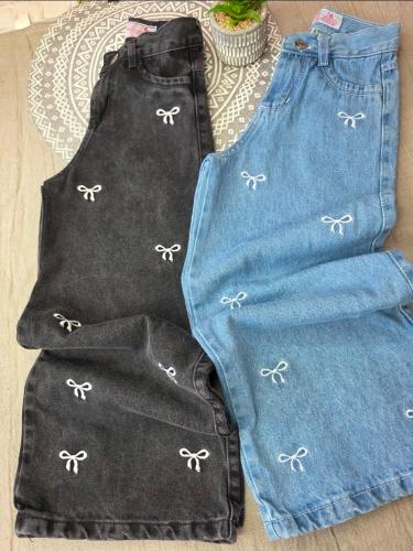 Jean's Baggy con Moño Bordado.