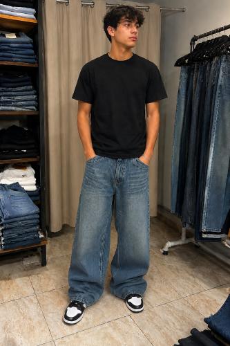 Pantalon Baggy Oxido con Bigotes - Miniatura 1