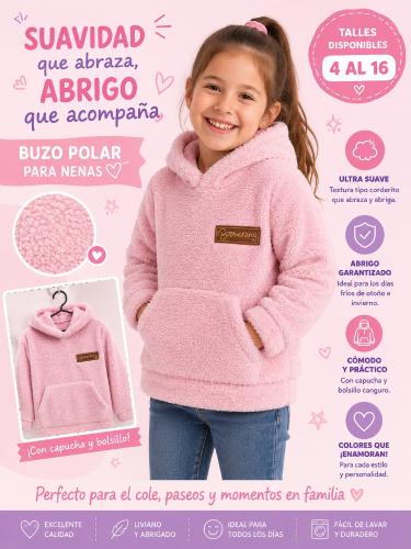 Buzos Polar de Nenas del Talla 4 al 16 - Miniatura 2