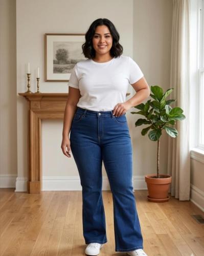 Wide Leg Azul Stom Elastizado - Miniatura 1