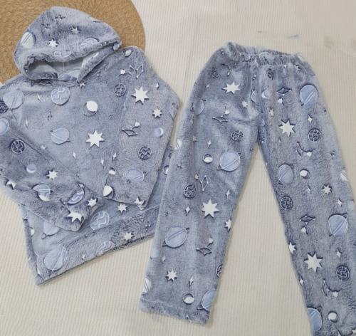 Conjunto Pijama 4a16 Nene Polar Soft Luminosos - Miniatura 2