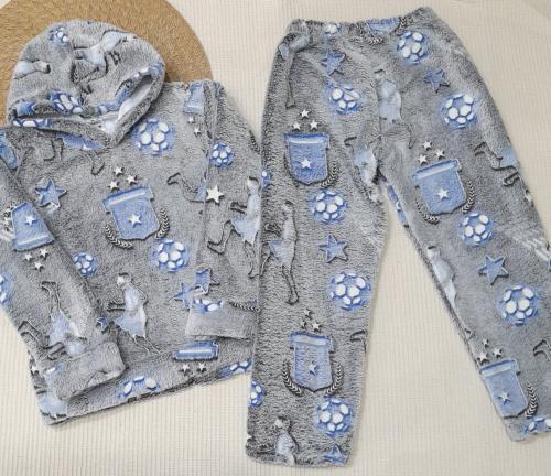 Conjunto Pijama 4a16 Nene Polar Soft Luminosos - Miniatura 3