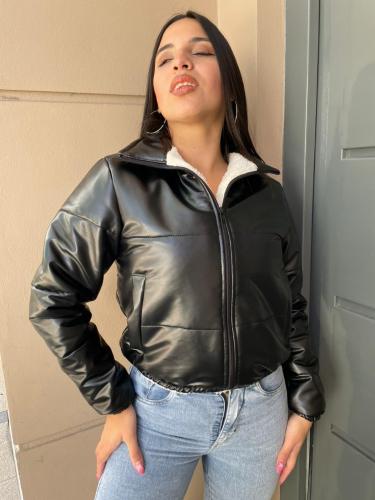 Campera Eco-cuero Forrada - Miniatura 2