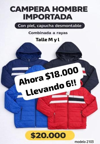 Pack X 6 Camperas Hombre Importada - Miniatura 2