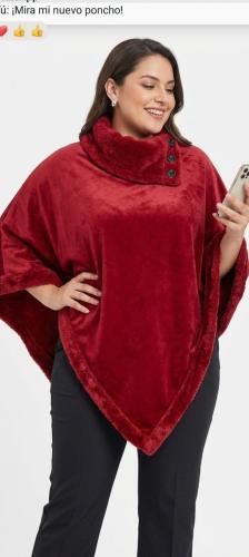 Ponchos Cuadrille con Piel - Miniatura 1