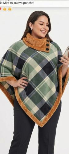 Ponchos Cuadrille con Piel - Miniatura 4