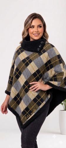 Ponchos Cuadrille con Piel - Miniatura 7