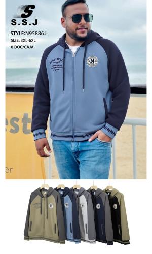 Campera Universitaria Importado Talle Especial. - Miniatura 1