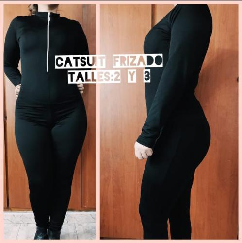 Catsuit Frizado con Cierre