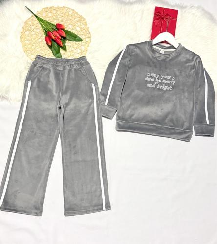 Conjunto de Niña con Bordado Líneas - Miniatura 2