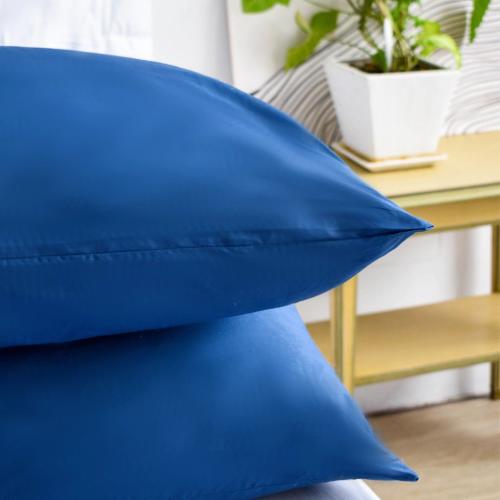 Set X2 Fundas de Almohada Cacharel 100% Algodón Percal 150 Hilos 50x75 Cm + 10 Solapa - Miniatura 1