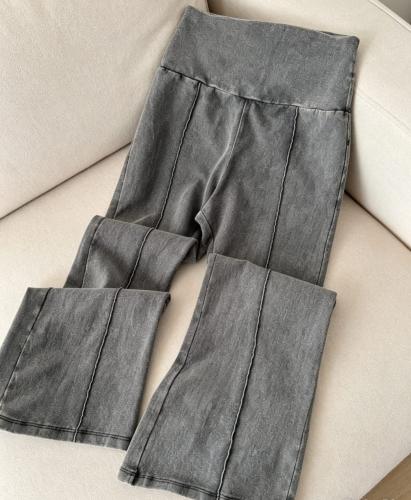 Calza Cintura Gruesa Oxford Algodón Lycra con Despunte - Miniatura 3
